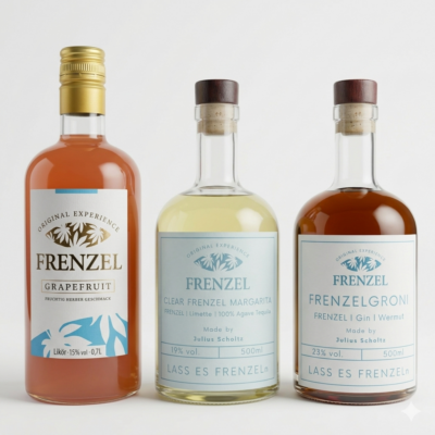 FRENZEL Kennenlern-Paket – Alle 3 Produkte im Set | Grapefruit Likör + FRENZELGRONI + Margarita